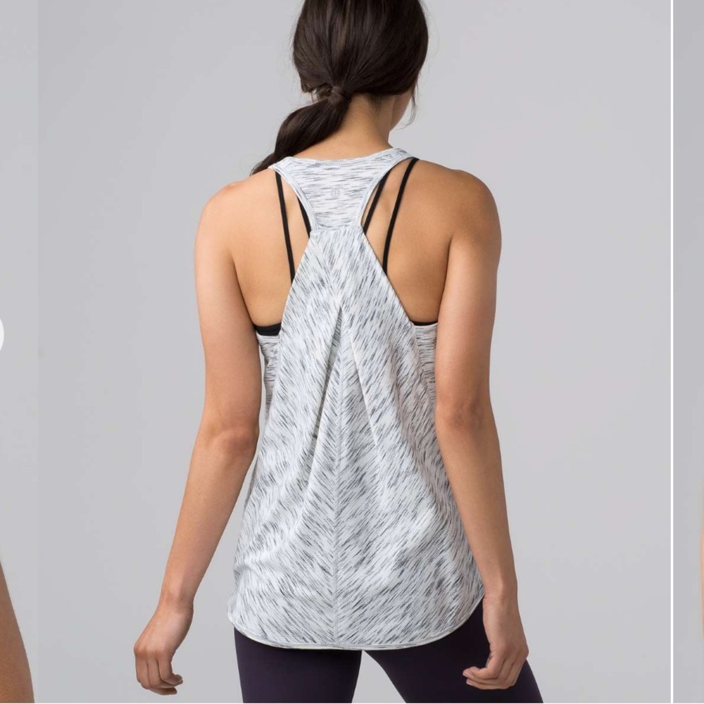 Lululemon Essential Tank Tiger Space Dye Black White (First Release)